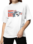 Happy Fin-dependence Day Design Women's T-shirt