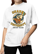 Shark University Swim Team Graphic Women's T-shirt