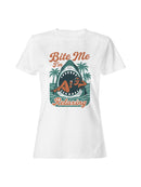 Bite Me I'm Relaxing Graphic Women's T-shirt