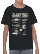 The World's Most Dangerous Sharks Youth's T-shirt