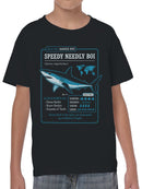 Speedy Needly Boi Shark Facts Youth's T-shirt