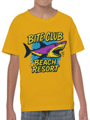 Bite Club Beach Resort Shark Youth's T-shirt
