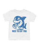 Shark Eating Pizza - "Nice to Eat You Youth's T-shirt