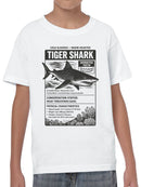Tiger Shark: Serrated Teeth & Conservation Youth's T-shirt