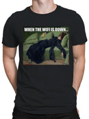 Wi-Fi Down Melancholy Painting Men's T-shirt