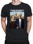 American Gothic Early Birds Humor Men's T-shirt