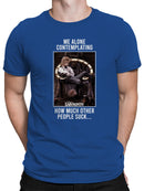 Contemplative Labyrinth Humor Poster Men's T-shirt