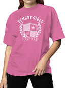 Demure Girls Social Club Emblem Women's T-shirt