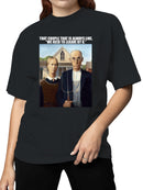 American Gothic Early Birds Humor Women's T-shirt