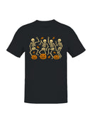 Dancing Skeletons Halloween Fun Men's T-shirt