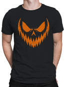 Sinister Pumpkin Face Men's T-shirt