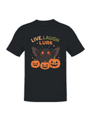 Live Laugh Lurk Moth and Pumpkins Men's T-shirt