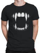 Vampire Fangs Grunge Art Men's T-shirt