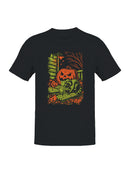 Spooky Raccoon Halloween Scene Men's T-shirt