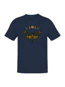 Celestial Moth with Moon Phases Men's T-shirt