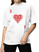 Ace of Hearts Tribal Art Women's T-shirt