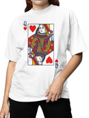 Queen of Hearts Playing Card Women's T-shirt
