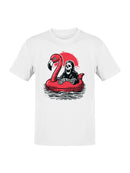 Grim Reaper on Flamingo Float Men's T-shirt