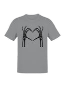 Skeleton Hands Make Heart Men's T-shirt