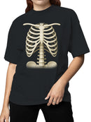 Vintage Ribcage Skeleton Illustration Women's T-shirt