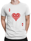 Ace of Hearts Tribal Art Men's T-shirt