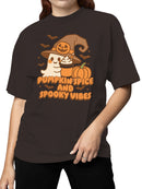 Pumpkin Spice and Spooky Vibes Women's T-shirt