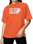 Just Here for the Boos Halloween Ghost Women's T-shirt