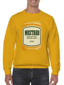 Gourmet Mustard Label Men's Sweatshirt