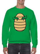 Armadillo Ninja Illustration Men's Sweatshirt