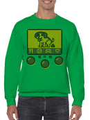 Digital Pet Care Game Men's Sweatshirt