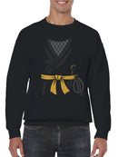 Stealth Ninja Gear with Katana Men's Sweatshirt