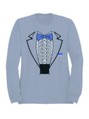 Classic Blue Bow Tie Tux Men's Sweatshirt