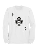 Intricate Ace of Clubs Men's Sweatshirt