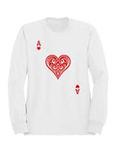 Ace of Hearts Tribal Art Men's Sweatshirt