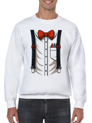 Skeleton Formal Attire Men's Sweatshirt