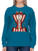 Patriotic Tuxedo Women's Sweatshirt