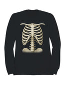 Vintage Ribcage Skeleton Illustration Women's Sweatshirt
