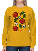 Tomato and Herb Culinary Delight Women's Sweatshirt