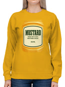 Gourmet Mustard Label Women's Sweatshirt