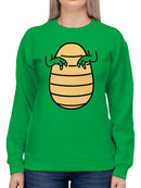 Armadillo Ninja Illustration Women's Sweatshirt