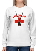 Lifeguard Whistle Emblem Women's Sweatshirt