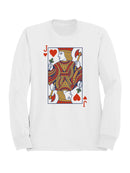 Jack of Hearts Playing Card Art Women's Sweatshirt