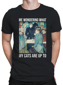 Victorian Cat-Related Humor Art Men's T-shirt