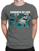 Relaxing Sundays with Child and Dog Men's T-shirt