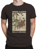 When 4:20PM Art Style Humor Men's T-shirt