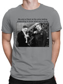 Vintage Wine Tasting Humor Men's T-shirt