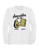 Avocuddles for All: Cute Avocado Women's Sweatshirt