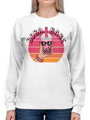 Boba Babe Retro Vibe Women's Sweatshirt