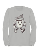 Energetic Caffeine Cup Character Women's Sweatshirt
