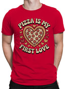 Heart-Shaped Pizza Love Men's T-shirt
